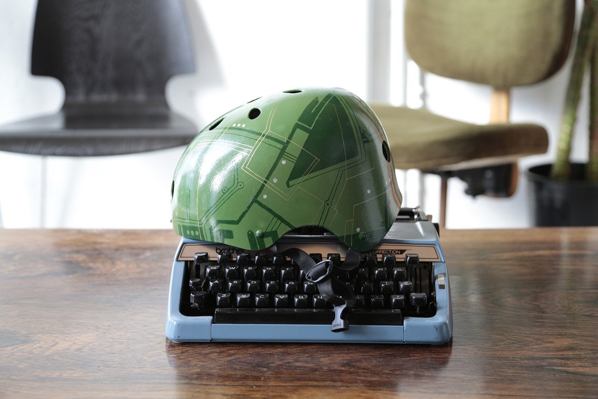 Beautiful Hand-painted Bicycle Helmets